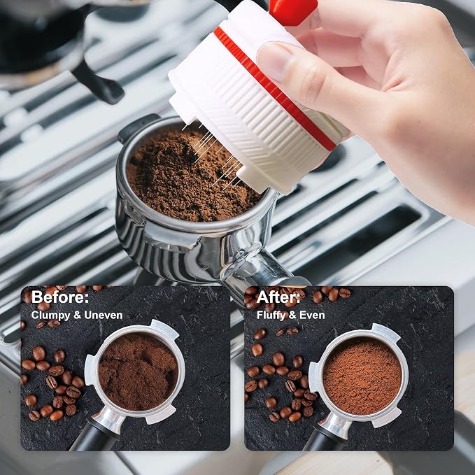 ShanSon WDT Espresso Tool with Brush Base Coffee Powder Distributor Needle WDT - Image 4