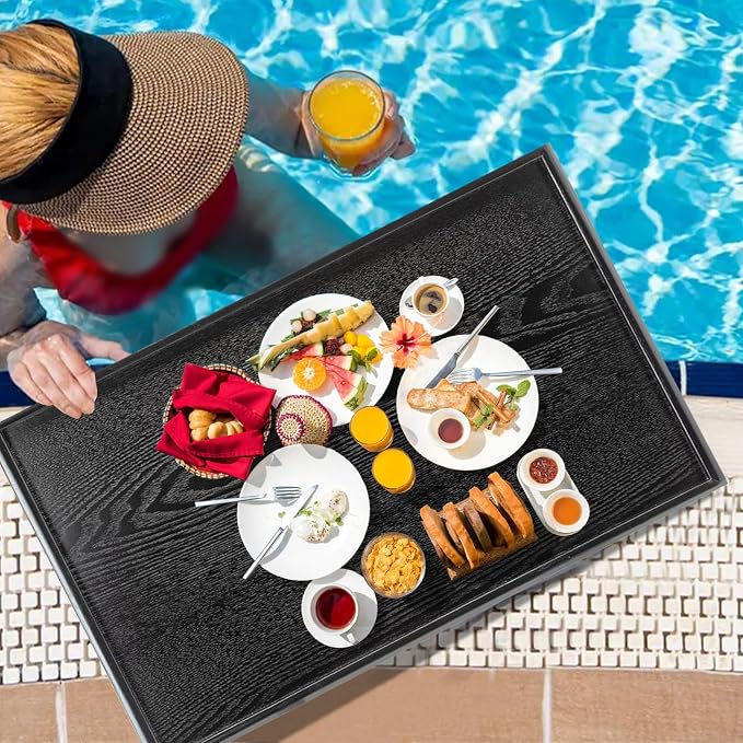32 x 20 Inches Extra Large Solid Wood Serving Tray - Image 3