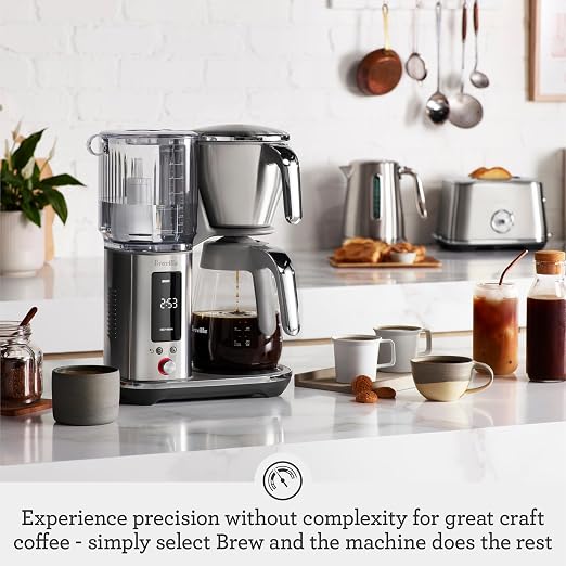 Breville Luxe Drip Coffee Machine BDC415OLT, Olive Tapenade, Glass Carafe - Image 2