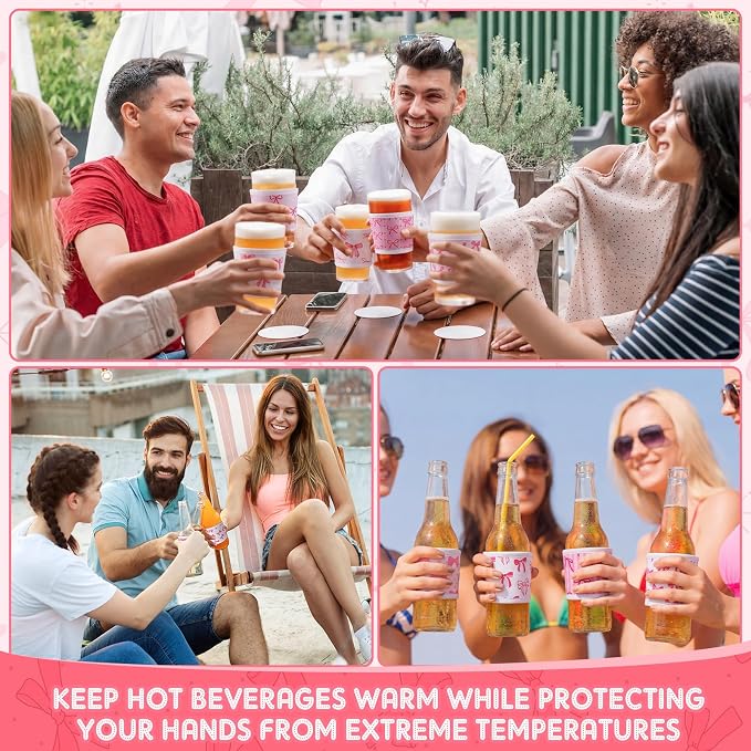 Potchen 16 Pack Reusable Iced Coffee Cup Sleeves Neoprene Insulated Drink Cup - Image 7