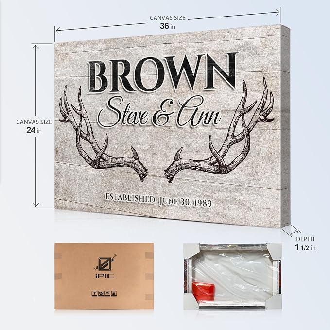 IPIC - Custom Farmhouse Family Sign, Personalized Rustic Sign - Image 7