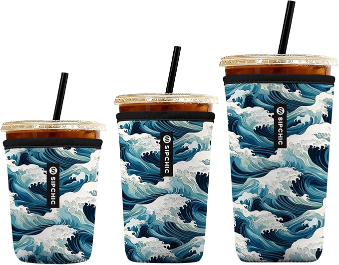 Iced Coffee Sleeve – Neoprene Reusable Cup Sleeves by Unknown