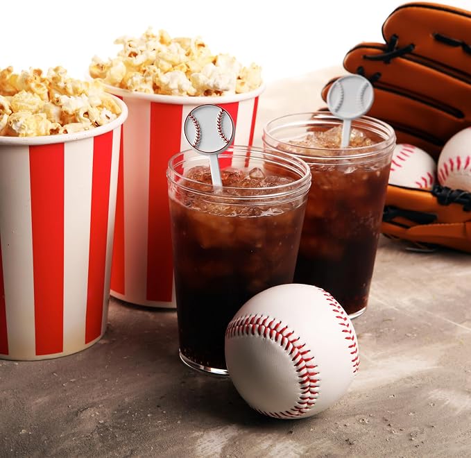 Royer – Baseball Cocktail Stirrers | Fun Baseball Swizzle Sticks - Image 6