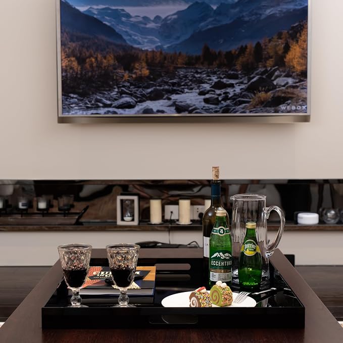 Clear Oversize Acrylic Serving Tray - Image 5