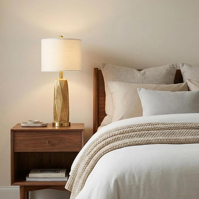 BOBOMOMO 27.5" Gold Table Lamps Set of 2 - Image 4