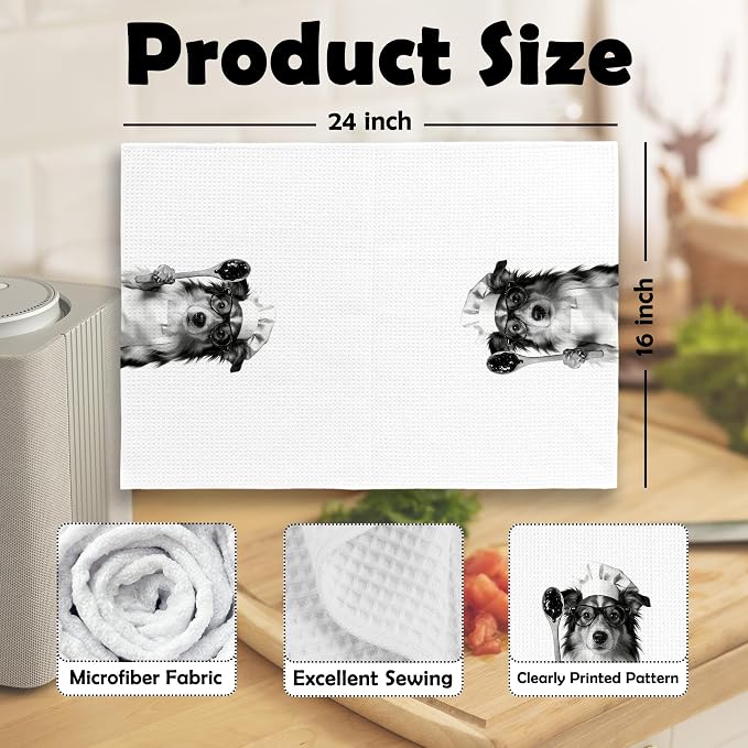 Funny Sheltie Hand Towels, Sheltie Gifts - Image 6