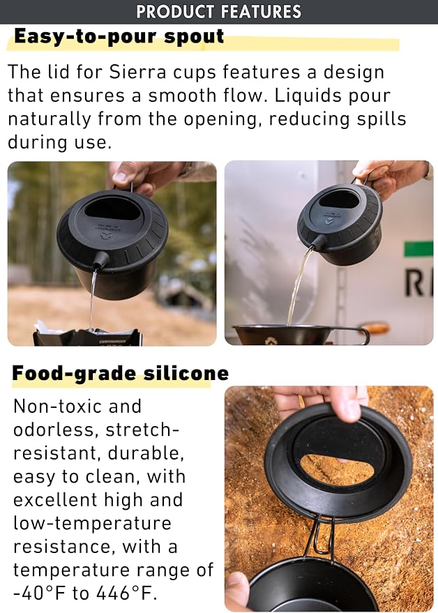 CAMPINGMOON Silicone Sierra Cup Lid - Image 4