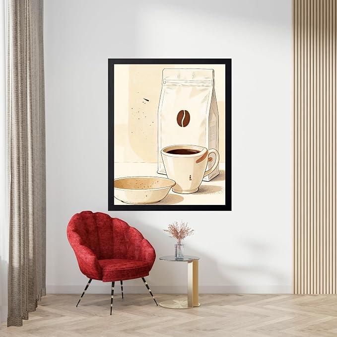 Lawrence Williams Designs Coffee Cup and Beans Poster - Image 5