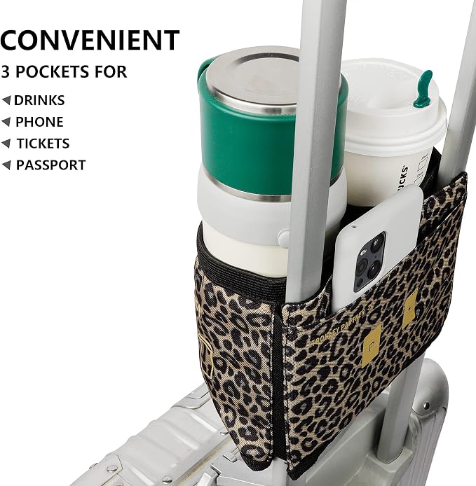 riemot Luggage Travel Cup Holder Free Hand Drink Carrier - Image 3