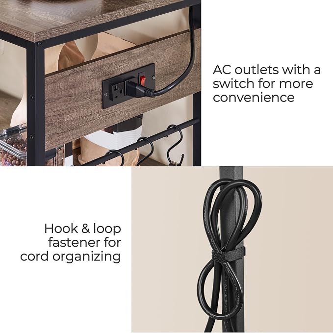 Yaheetech Kitchen Island Cart - Image 6