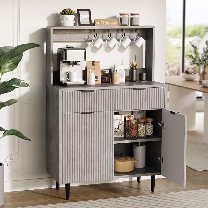 GarveeHome Fluted Sideboard Buffet Cabinet by GarveeHome