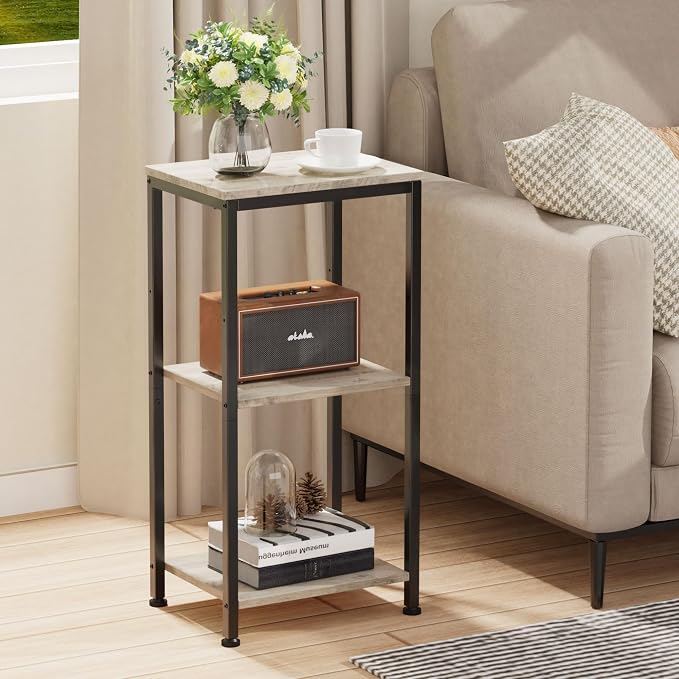 3 -Tier End Table, Tall Nightstand - Image 2