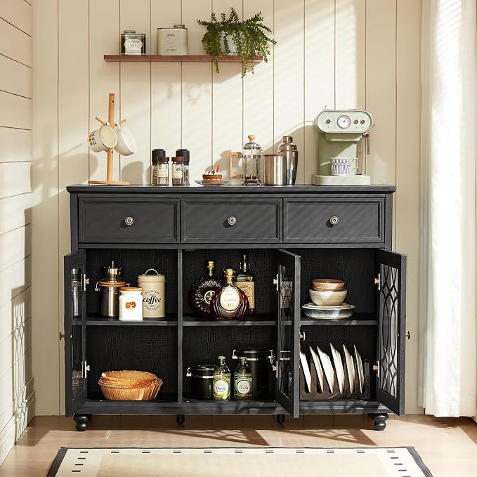 Joaxswe Farmhouse Sideboard Buffet Cabinet - Image 6