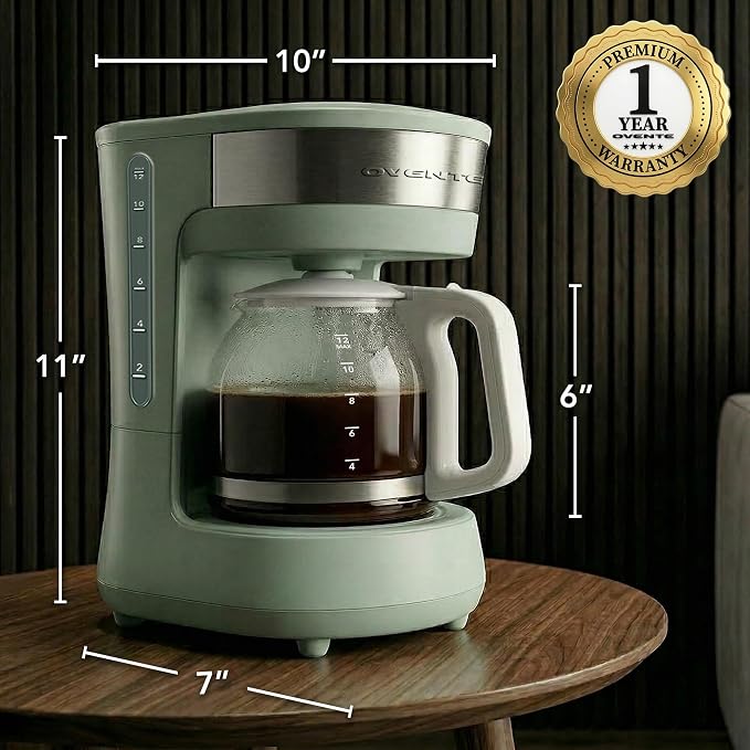 OVENTE 12-Cup Drip Coffee Maker - Image 6