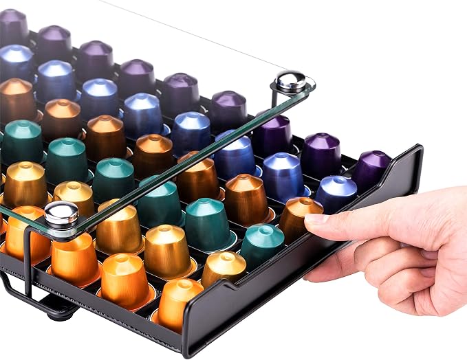 Coffee Pod Storage Holder Capsules Originaline Drawer Organizer, Crystal - Image 6