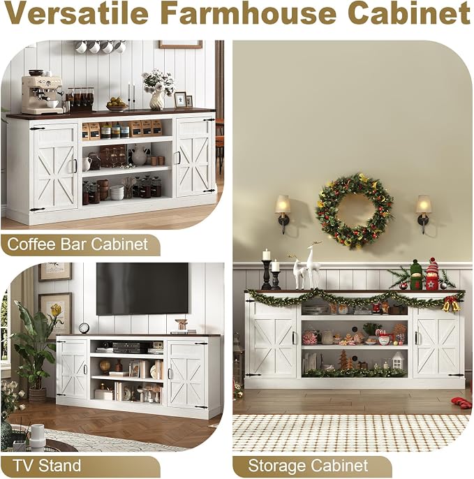XVD 75" Farmhouse Coffee Bar - Image 5