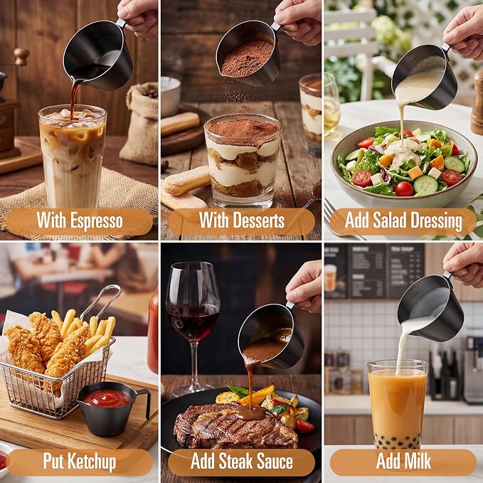 Honeydak 12 Pcs Stainless Steel Espresso Shot Cup 3.4 Oz/ 100 ml Espresso - Image 7