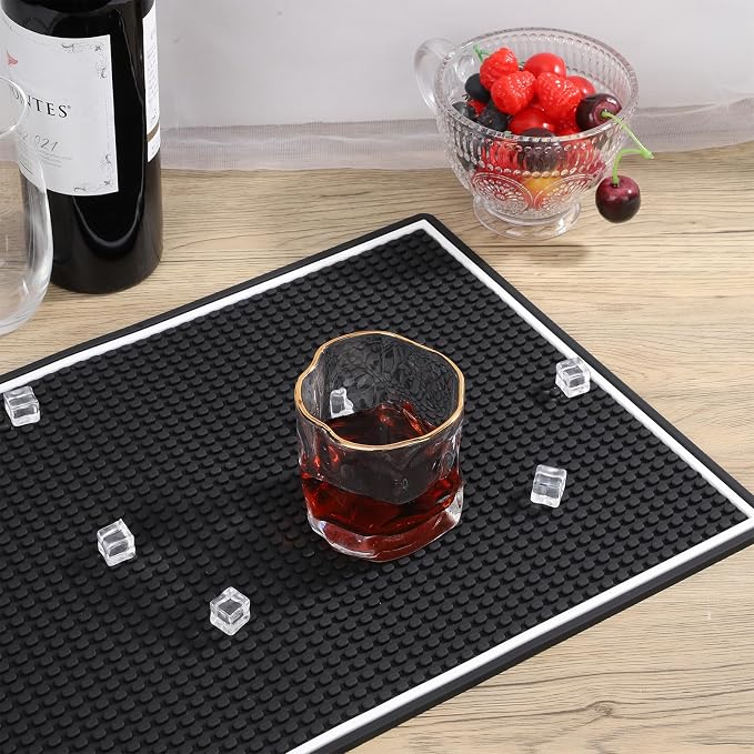 2PCS Bar Mat for Countertop Splash, PVC Bar Service Mat, Suitable for Spills - Image 2