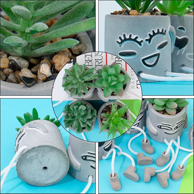 4 Pack Artificial potted Succulent Plants - Image 7