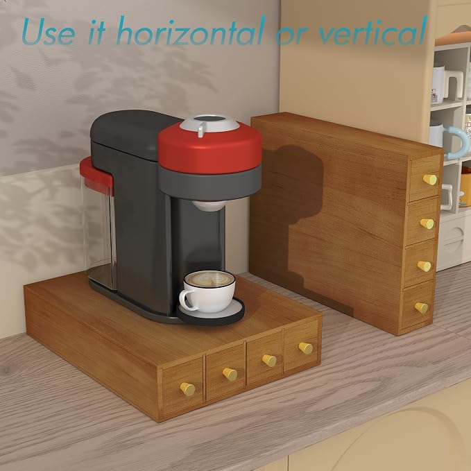 Suli Coffee Pod Holder, 52 Pods Large Capacity, 4-Tier Coffee Pod Organizer - Image 4