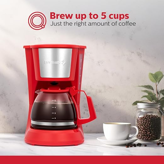 Holstein Housewares 5 Cup Drip Coffee Maker – Compact and User-Friendly - Image 2