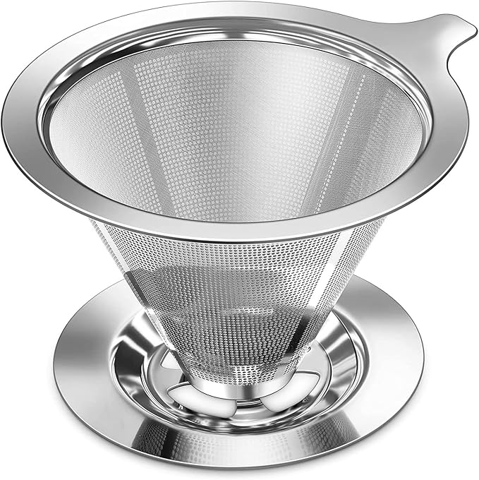 Pour Over Coffee Dripper, Slow Drip Paperless Coffee Filter, Pour Over Coffee by hautllaif