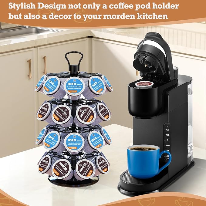 BLACKSMITH FAMILY 36 K Cup Pod Carousel Easy Assembly Design K Cup Holders - Image 8