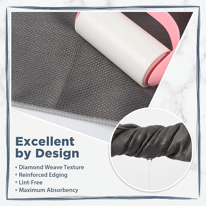 SINLAND Microfiber Glass Polishing Cleaning Cloths Fish Scale Cloth Wipes - Image 4