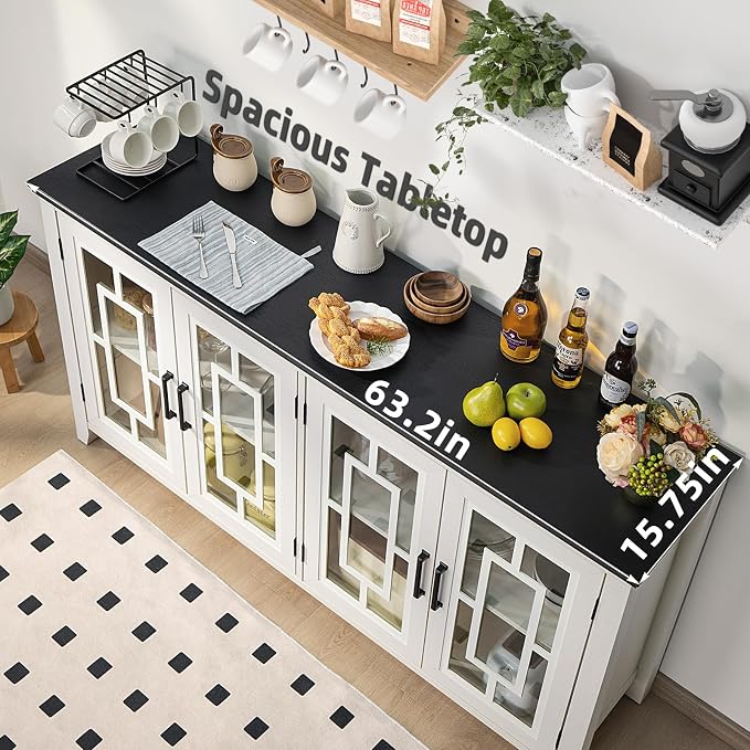 Joaxswe Large Sideboard Buffet Cabinet - Image 6