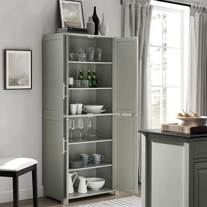 Crosley Furniture Savannah Tall Pantry Storage Cabinet - Image 11