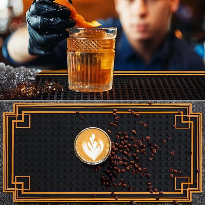 Drydiet 1 Pcs 18 x 12 Inch Bar Mat Non Slip Rubber Mat - Image 6