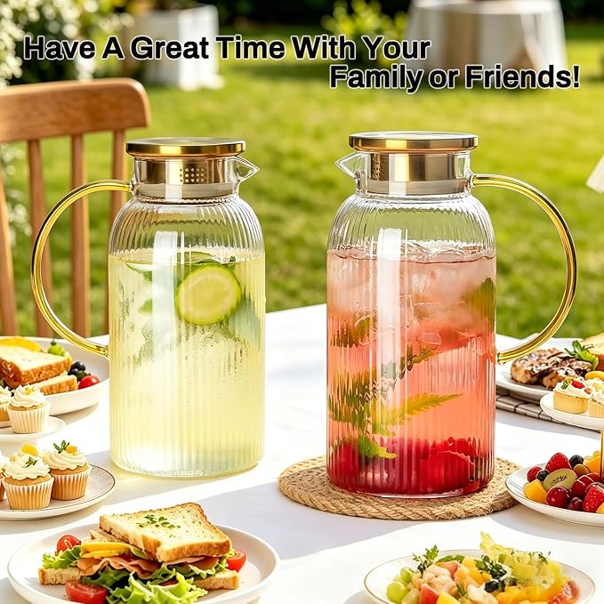 Buaic 2 PACK Glass Pitcher - Image 4