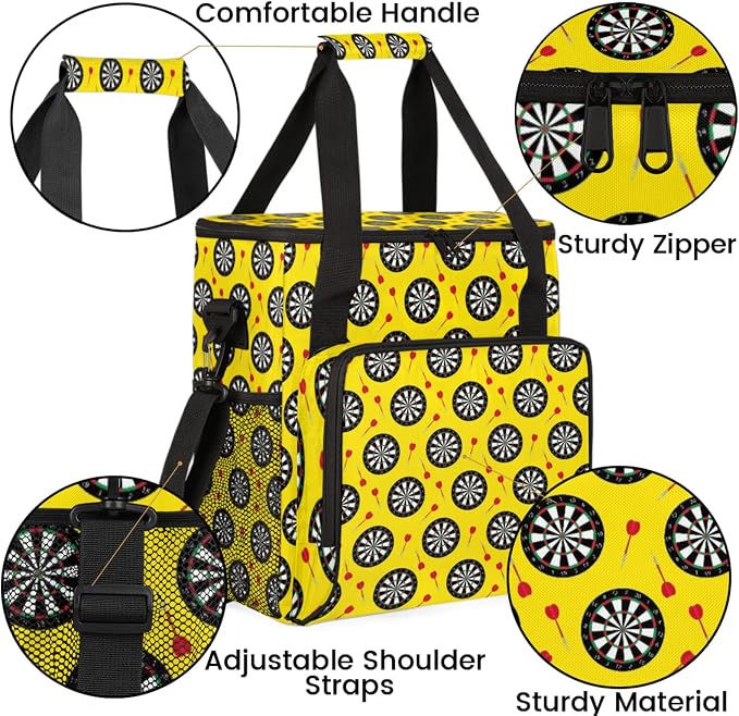 Dart Board Coffee Maker Travel Bag, Dart Board Large Carrying Storage Case - Image 6