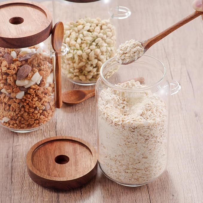 KOSKIMER Coffee and Sugar Container Set, Glass Coffee Jars - Image 5