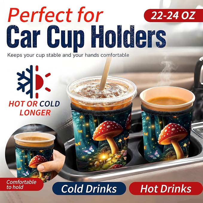 Reusable Neoprene Coffee Sleeve - Image 3