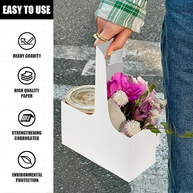 2 Cup Disposable Drink Carrier for Delivery - Image 5