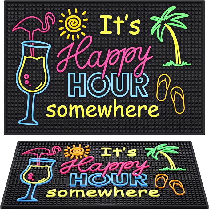 Jingmore Rubber Bar Mat for Bartending Coffee Bar Mat for Countertop Non Slip by Jingmore