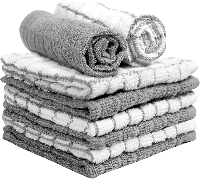 Bumble Dish Cloths | 12” x 12” | 100% Cotton Kitchen Towels | 405 GSM | Soft - Image 4