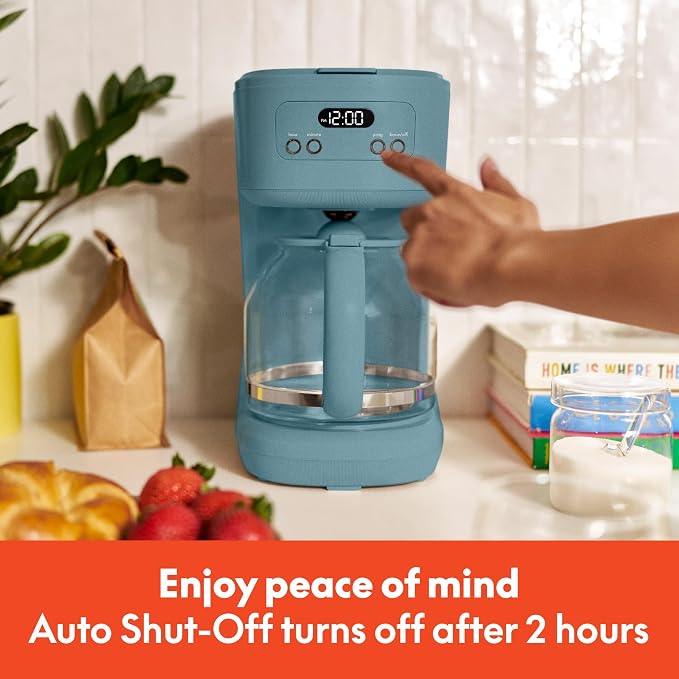 bella 12 Cup Programmable Coffee Maker, Reusable Dishwasher Safe Accessories - Image 6