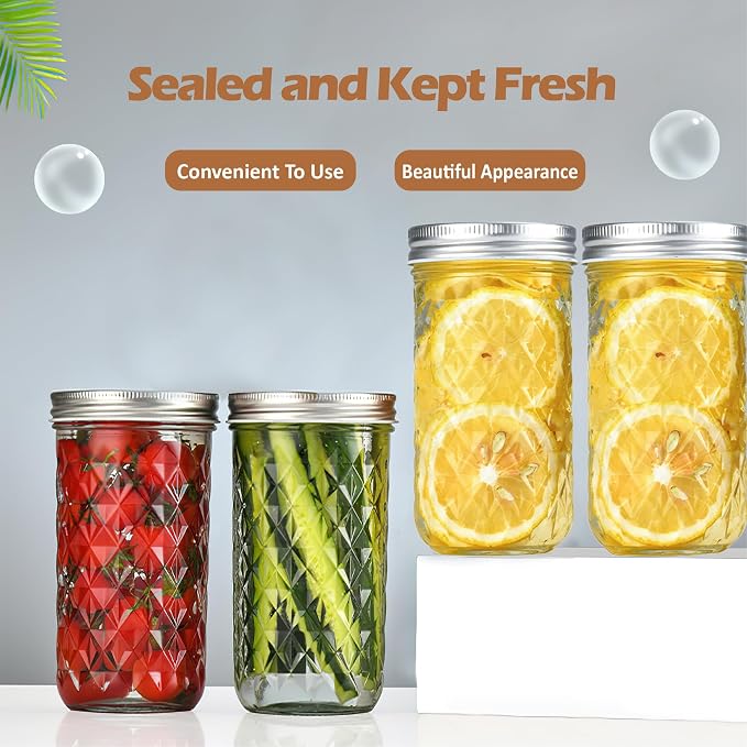 12 oz/350 ml Clear Glass Storage Canister - Image 6