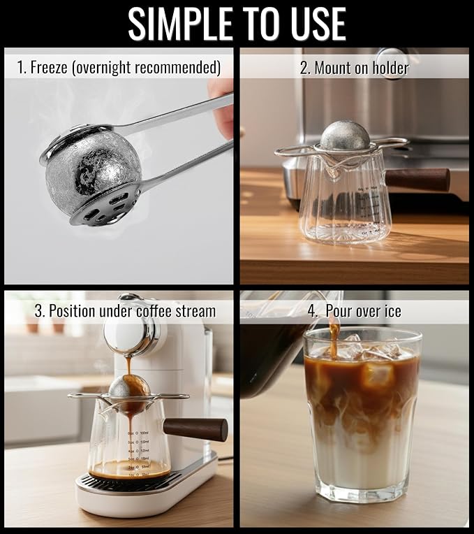 Espresso Cooling Ball for Iced Coffee - Image 4