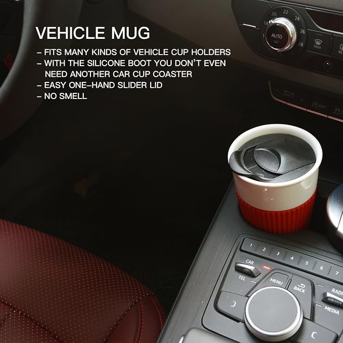 Ceramic Double Wall Insulated Travel Coffee Cup - Image 5