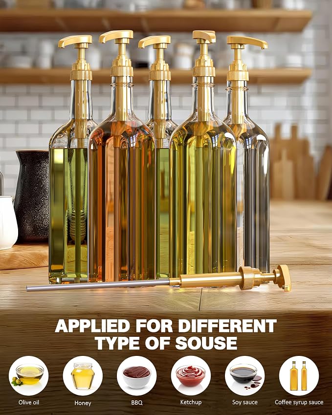 6 Pcs Coffee Syrup Pumps, Syrup Pump Dispenser - Image 6