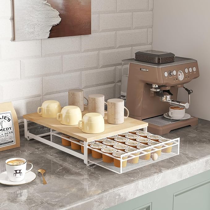 Sedegn Coffee Pod Holder Counter Coffee Vertuo Capsules Storage Organizer - Image 2