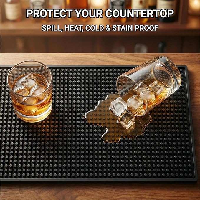 Bar Mat, Non-Slip Large Dish Drying Spill Mat - Image 5