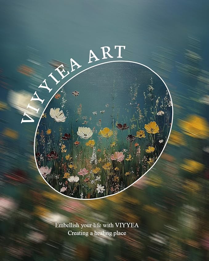 VIYYIEA Gold Framed Art Prints, Wildflower Floral Vintage Art Painting - Image 6