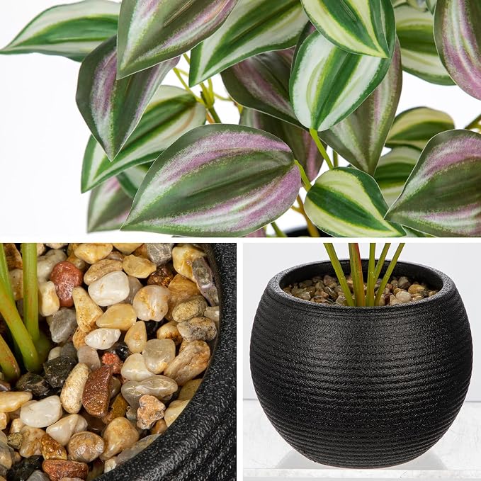 2 Packs Artificial Plants in Black Pot - Image 6