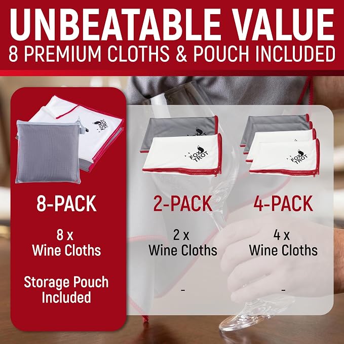 Fox Trot Wine Glass Polishing Cloths - Image 6
