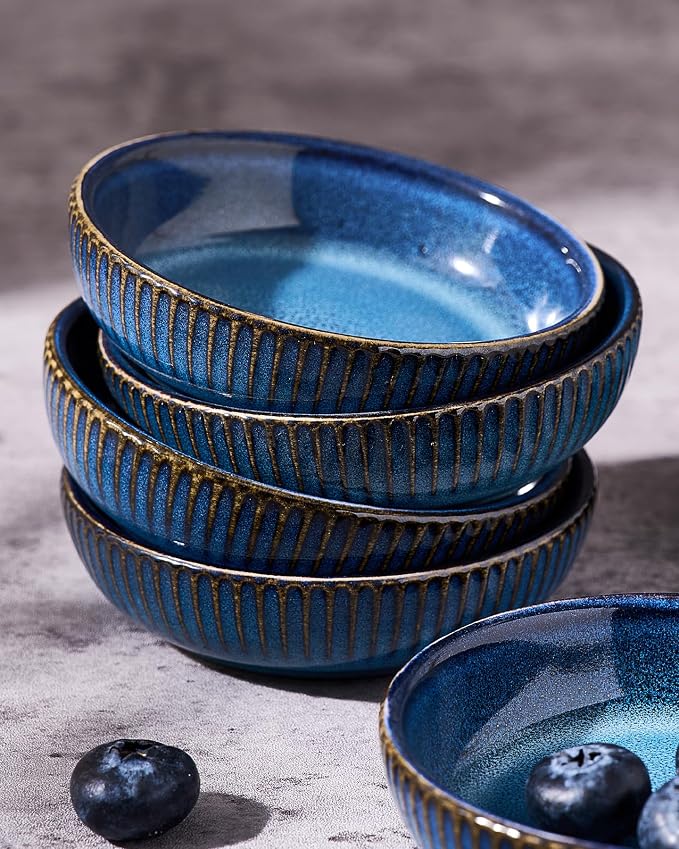 famiware Starlight Soy Sauce Dish Ceramic Dipping Bowls Set of 6, 3 oz - Image 4