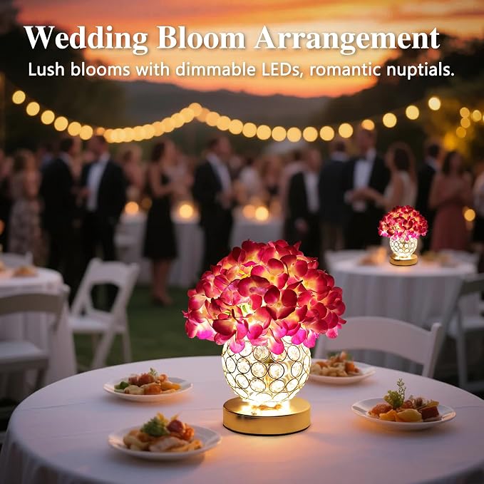 Artificial Hydrangea Flower Lamp - Image 5